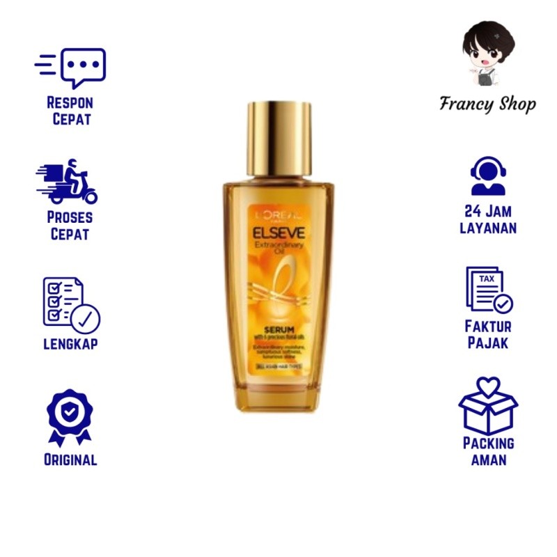 Serum Vitamin Rambut Loreal Elseve Extraordinary Oil Gold 30 ml