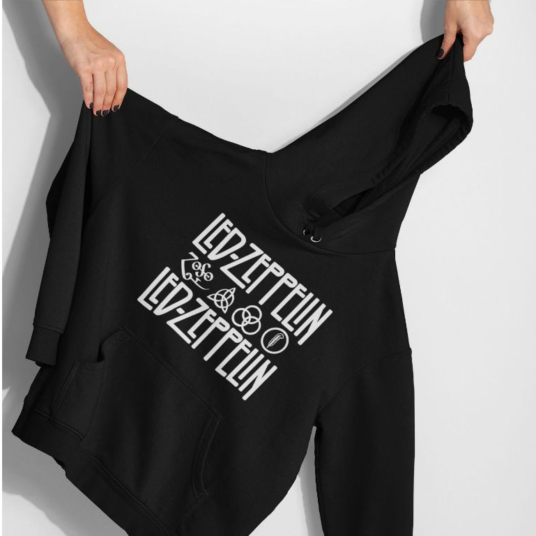 Hoodie Jumper Sweater - Led Zeppelin Logo