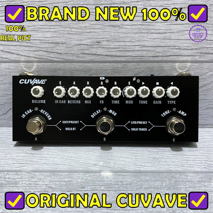 Cuci Gudang Efek Gitar Cuvave Cube Baby Soundcard Multi Effects Pedal