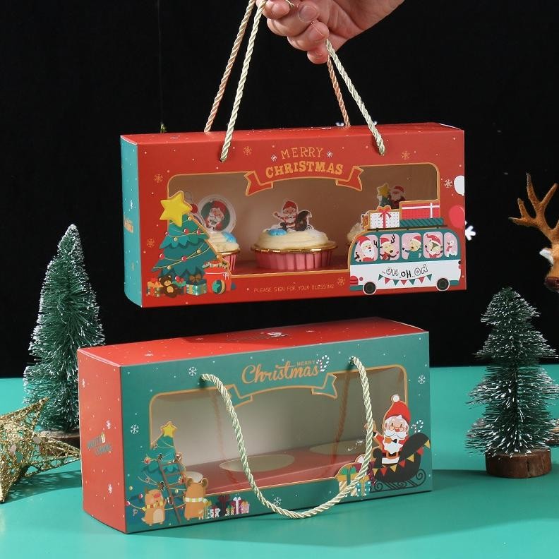 

Besok Harga Naik [Natal Box Tenteng Kue Cupcake] Kotak Packaging Cupcake Hampers Hadiah Bingkisan Natal Merry Christmas, Christmas Cupcake Box, Gift Box Hampers Parsel Parcel Natal Original