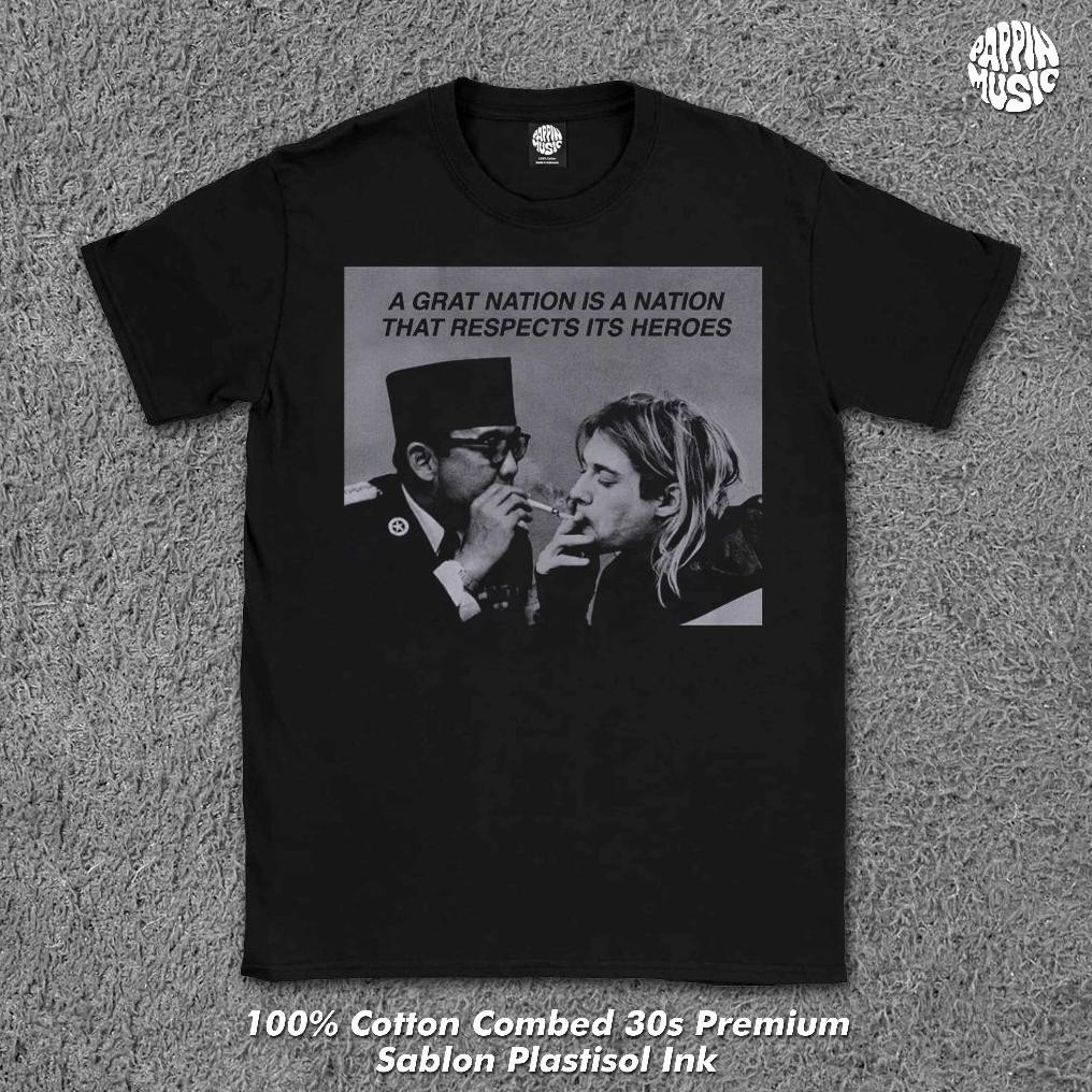 12.12 Sale Kaos Soekarno, Baju Sukarno Best Quality, Kaos Musik, Kaos Great Nation Soekarno --Plasti
