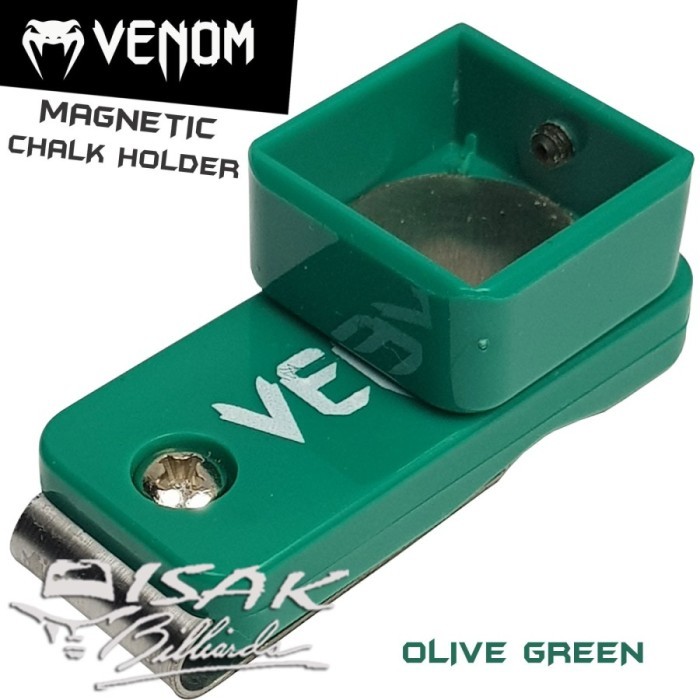 

TERBARU - Venom Magnetic Chalk holder - Green - Cover Kapur Billiard Biliar Chak