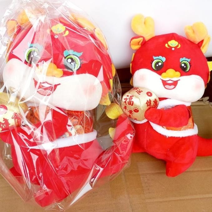 Boneka Naga imlek 2024 / CNY Dragon Stuffed Toys / Boneka Imlek Plush KS