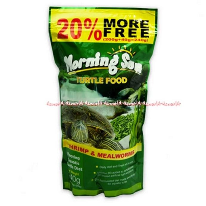 

Morning Sun Turtel Food Shrimp Mealworms Makanan Kura Kura Penyu 240gr