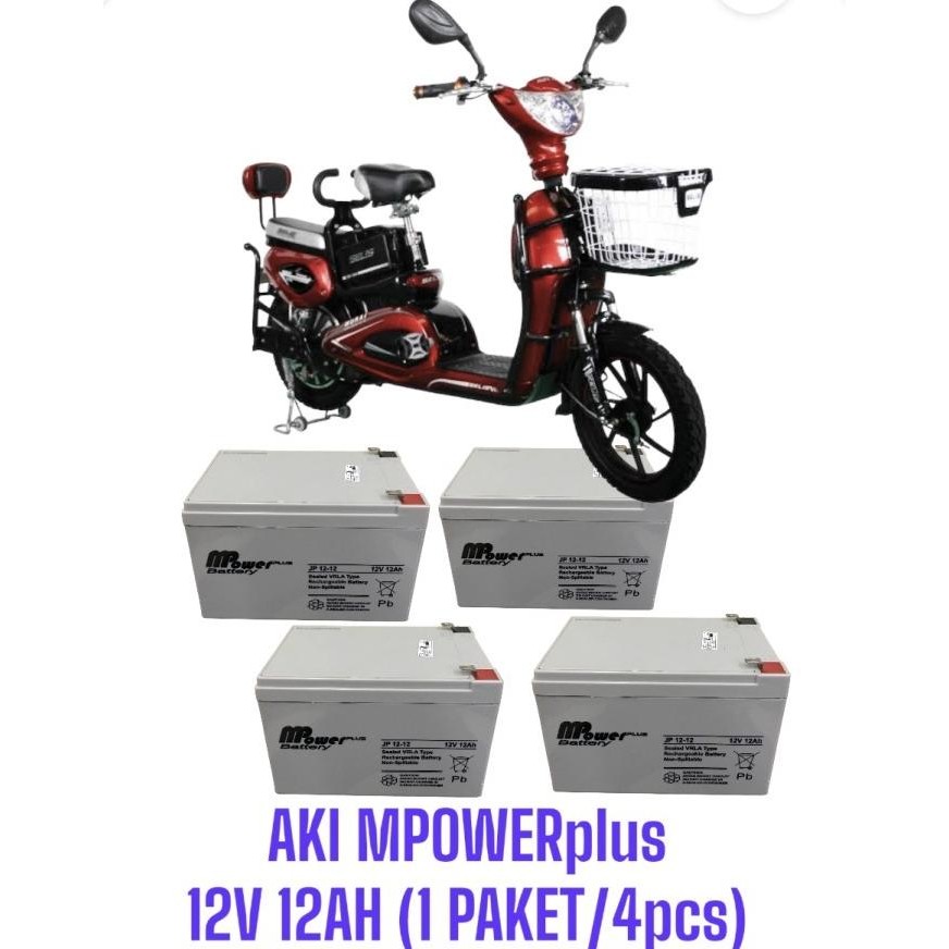 Baterai sepeda listrik baru / Aki sepeda listrik exotic United Super Rider Indobike Richey  Batre VR