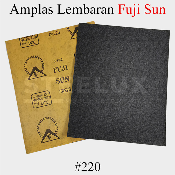 Kertas Amplas Lembaran Fuji Sun #220 CW220 Waterproof Fujisun Ampelas Sandpaper Pasir