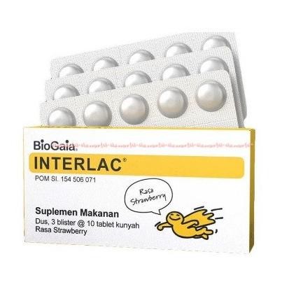 

Interlac Suplemen Makanan 30tablet Kunyah Rasa Strawberry Vitamin