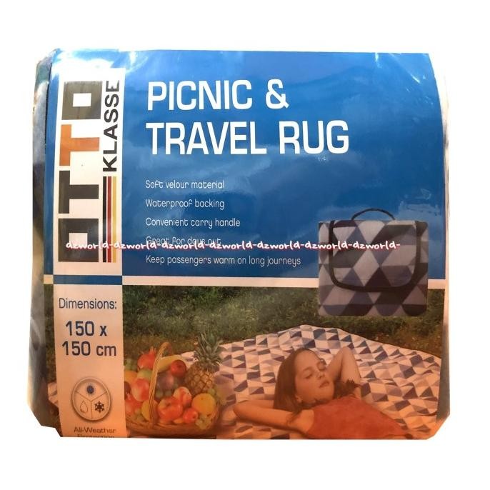 

Otto Klasse Picnic & Travel Rug Karpet Tikar Bahan 150x150cm