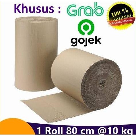 

TERMURAH - Kardus Lembaran Gulungan Corrugated Karton / Single Face Roll 80 Cm