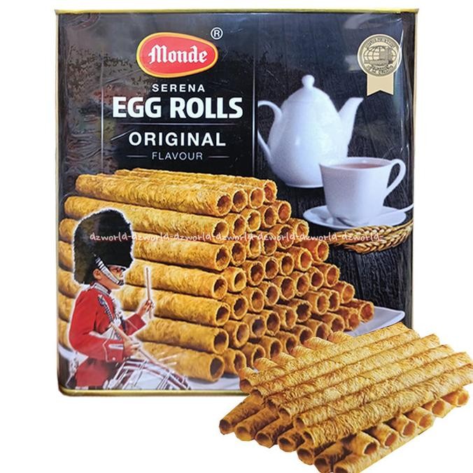 

Monde Egg Roll 600gr Kemasan Kaleng Wafer Eggroll Serena Monde Wafers