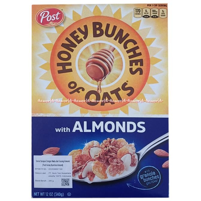 

Post Honey Bunches Of Oats Crispy With Almond 411 Cereal Kacang Sereal