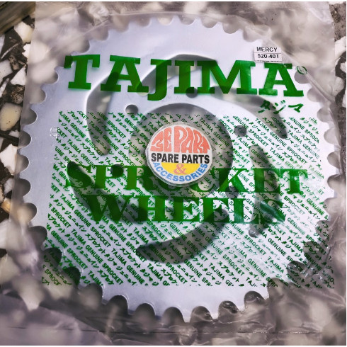 Gir Gear belakang KZ200 Kawasaki Binter Merzy KZ 200 40T 520 SABIT Limited Item Barang Langka Spare 