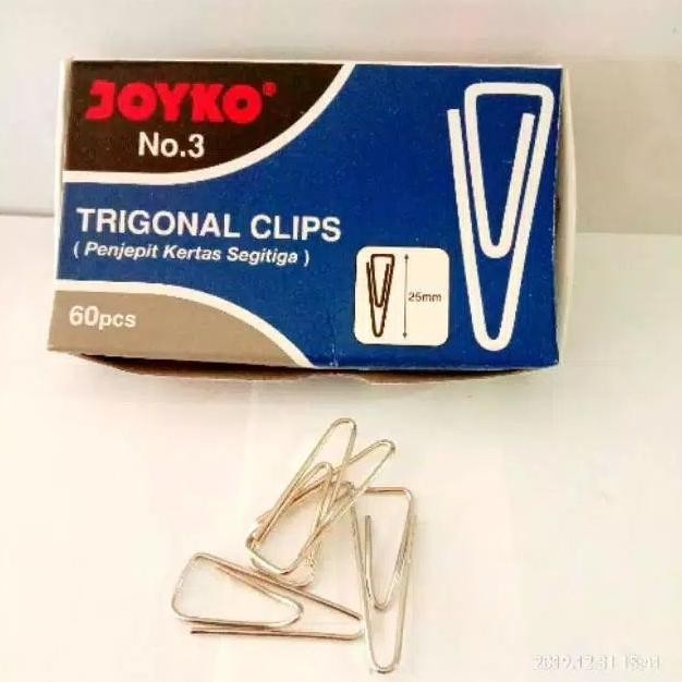 

Best Seller Clip Kertas no 3 Trigonal Clip Joyko
