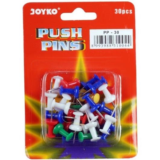 

Top sale Push Pins Joyko warna warni isi 30 pc