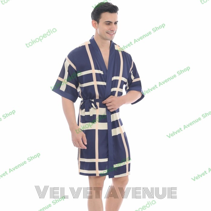 Kimono Pria Marx Baju Tidur Laki Set Outer Kimono Men Piyama Sleepwear
