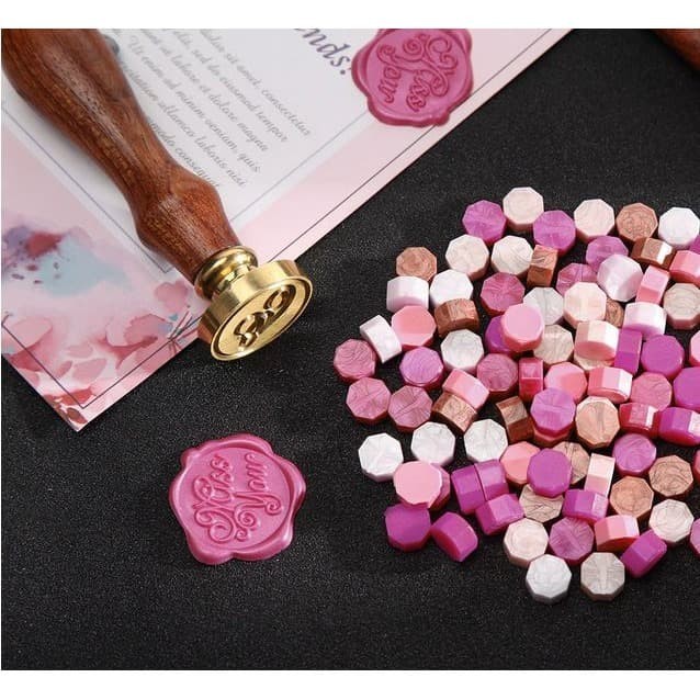 

UI364 Vintage Octagon Sealing Wax Beads - Mixed Color #02 (10pcs) OBRAL