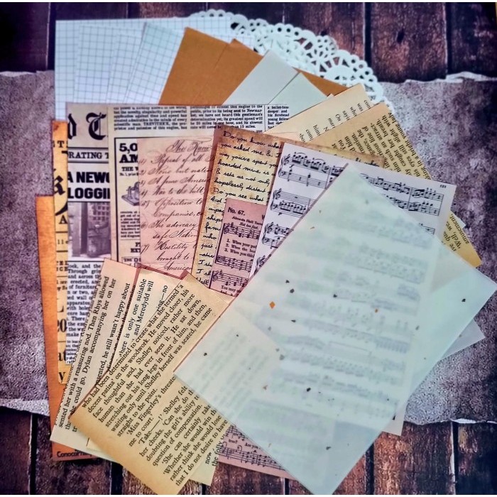 

JJ130 Vintage Aesthetic Journal Kit - Dekorasi Vintage Bujo Ver_10 (46pcs) PROMO
