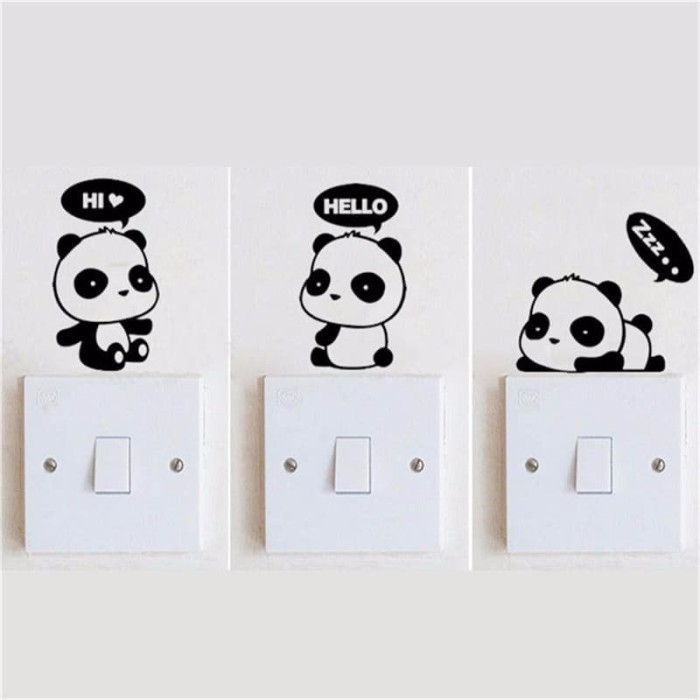 

FH840 Wall Decal - Stiker Dinding Switch Button_SB18 CUCI GUDANG