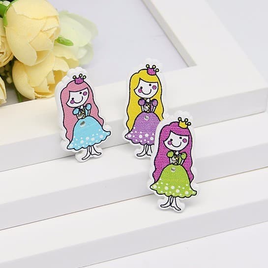 

RB650 Kancing Kayu Dua Lubang - Princess Style (10pcs) FREE ONGKIR