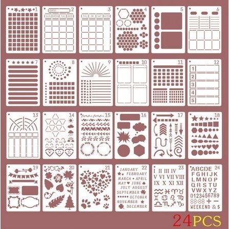 

RS880 Plastic Stencil - Stensil Dekorasi Motif_GRS15 #13-24 PROMO