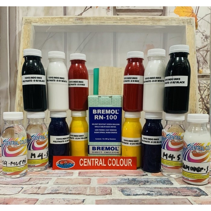 

Terbaru Paket Pemula Sablon Plastik Lengkap Tinta Toyo Indo Inks Screen T120 -Gratisongkir