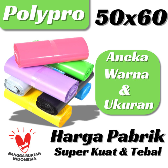 

Plastik Packing 50x60 / Polymailer Warna LDPE Glossy (Isi 100Pcs)