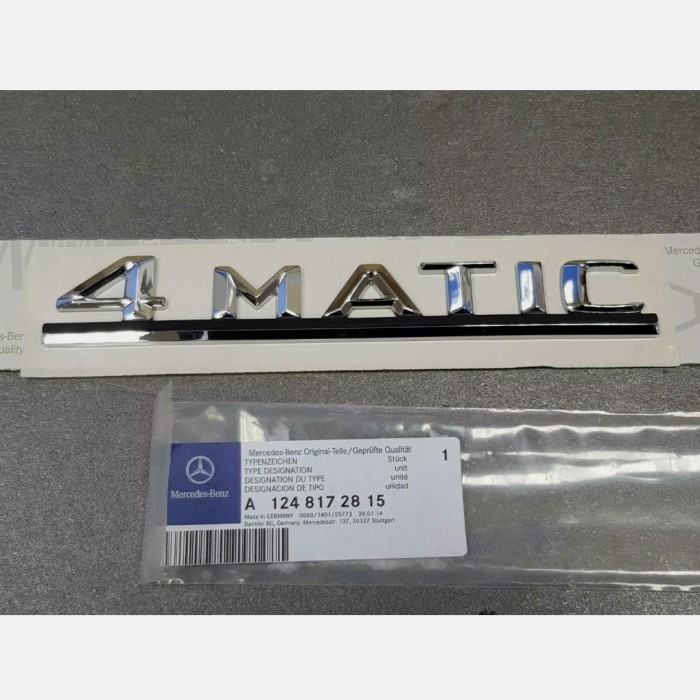 Logo Emblem 4Matic Mercedes Benz W124 Original A1248172815