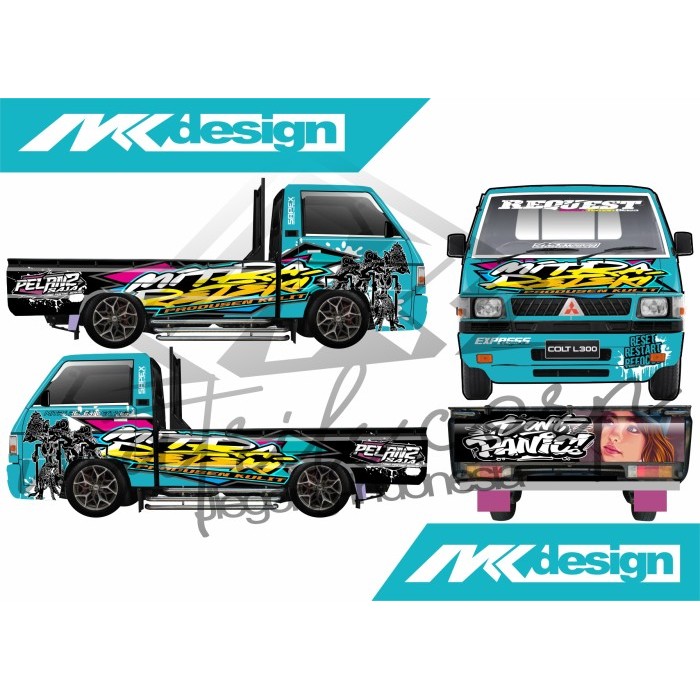 [Termurah] Stiker Decal Full Body Mobil L300 Pick Up - Bisa Request