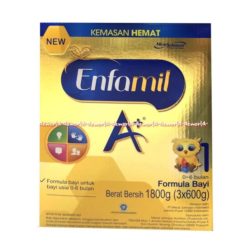 

Enfamil A+ Susu Formula Baby 0-6 Bulan 1800gr Susu Enfamil Plus