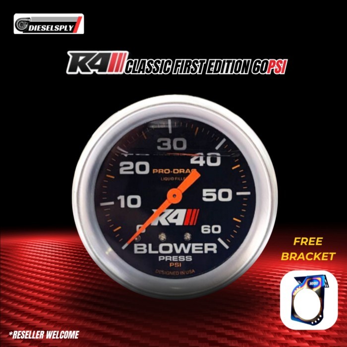 NEW Boost Meter R4 Classic 60 PSI Innova/Fortuner/Pajero FREE Bracket