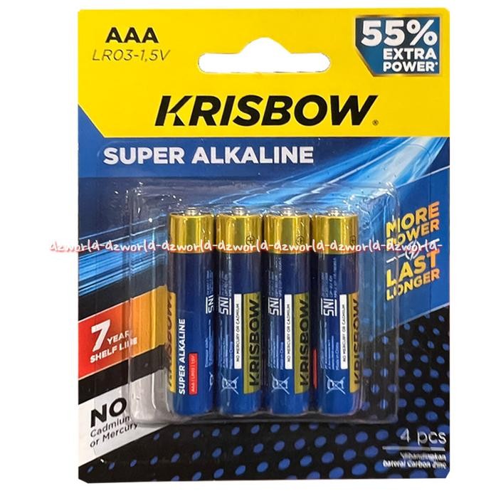 

Krisbow Ultra Premium AAA 4 Pcs Baterai A3 Tahan Lama