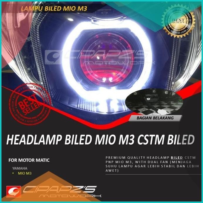 LAMPU BILED MIO M3 CSTM HEADLAMP BILED PNP MIO M3 11OKTZ4 last stok