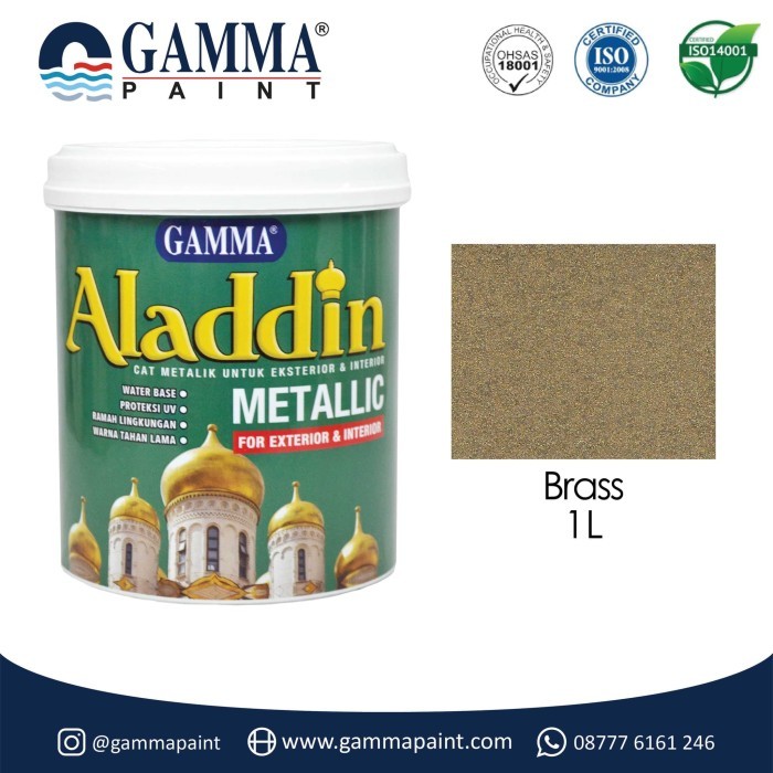 

NEW Aladdin Metallic - Brass - Cat Emas 1L