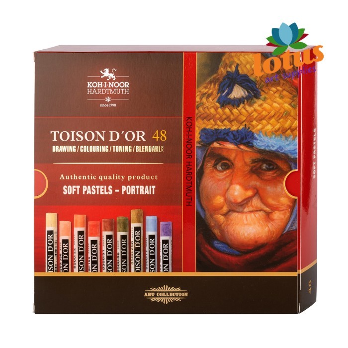 

BEBAS ONGKIR - KOH-I-NOOR Toison Dor Soft Pastel Portrait Set x 48