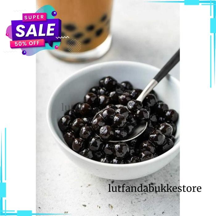 

[250 GR] BOLA TAPIOKA/BOBA/BOBBA/PEARL BUBBLE/BOBA PEARL REPACK FREE ONGKIR !!