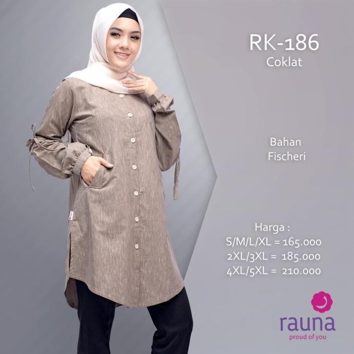 Baru Atasan Rauna Rk 184 / 185 / 186 / 187 / Tunik Wanita / Atasan Muslim