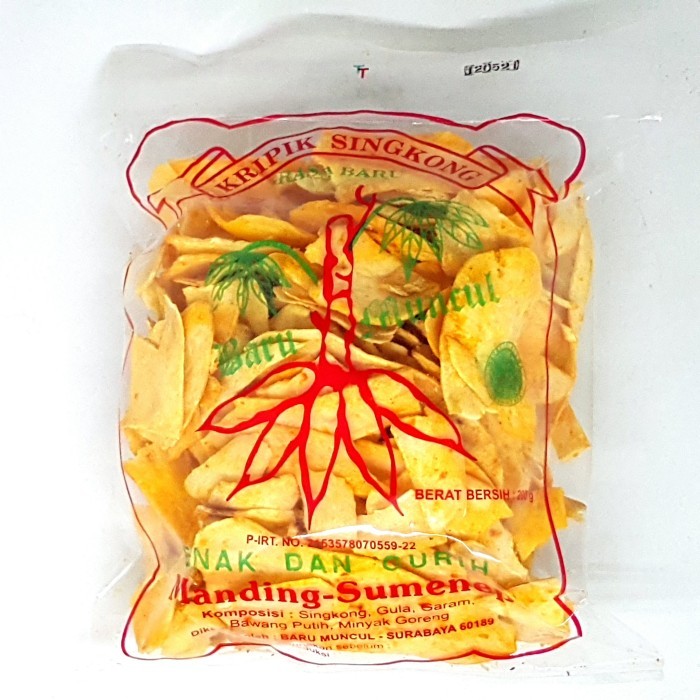 

TERUJI BARU MUNCUL KRIPIK SINGKONG MADURA 200gr SUMENEP KERIPIK HALAL MUI