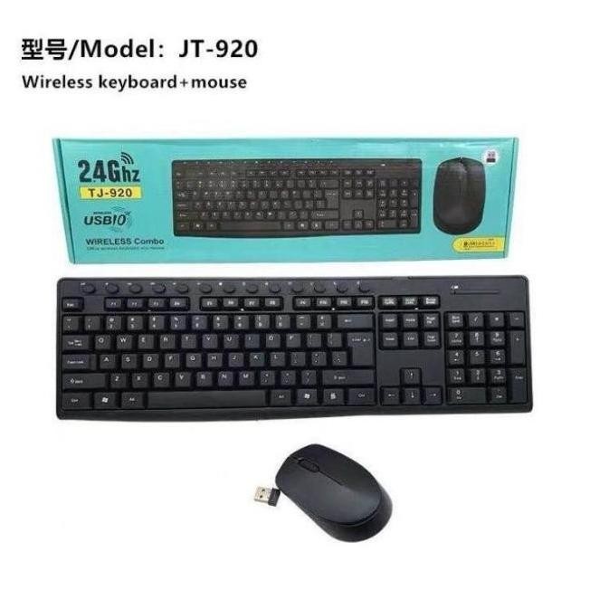 New Wireless Keyboard Mouse Model Logitech Mk215 Combo Keyboard Tj-920 Murah