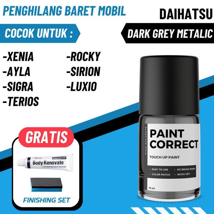 Cat Oles Penghilang Baret Mobil Daihatsu Dark Grey Metalic Abu Terbatas