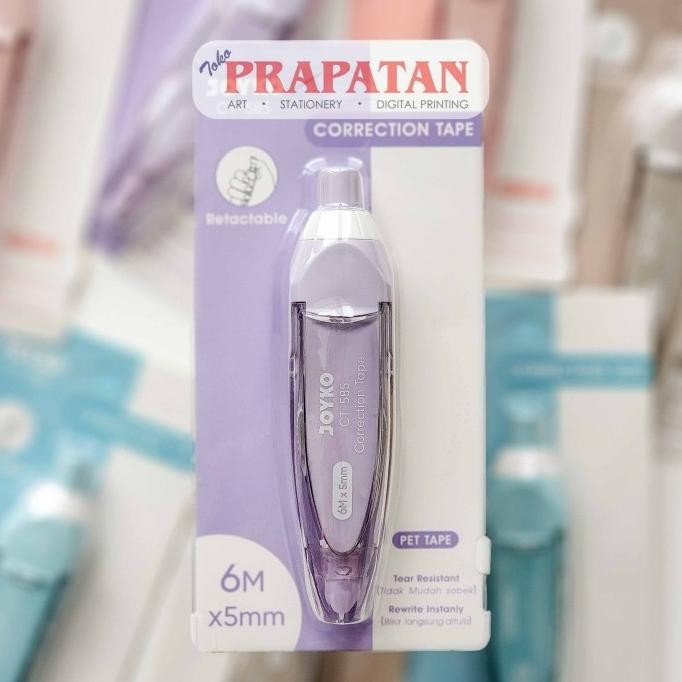

Premium Joyko Correction Tape CT-585 Retractable | Tip Ex Kertas