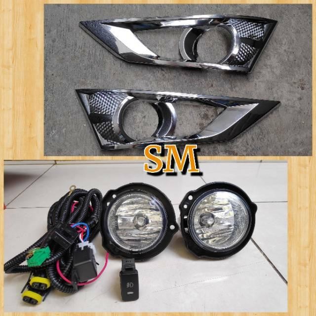 Paket Lampu Kabut Fog Lamp Daihatsu Sigra Paket Fog Lamp + Cover Garnish Fog Lamp Sigra