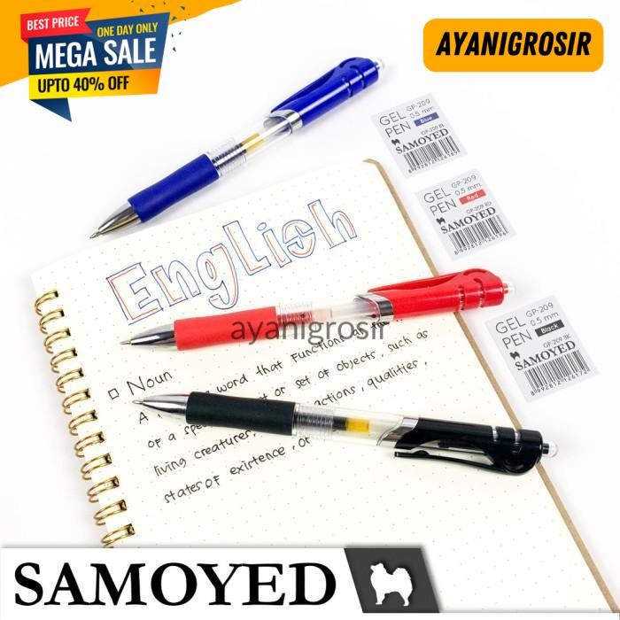 

BEST DEAL PULPEN MEKANIK / CETEK / RETRACTABLE GEL PEN SAMOYED GP-209 BY AYANI GROSIR !!