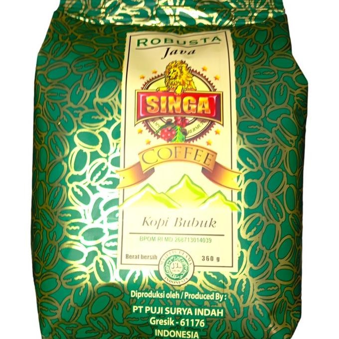

Ready Kopi Bubuk Cap Singa Robusta Java 360 Gram