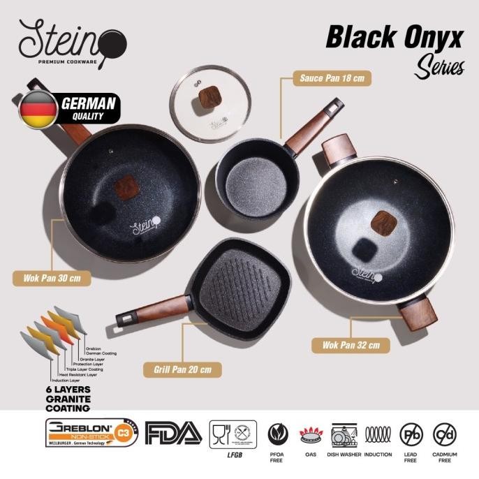 Stein Cookware Paket Onyx by Steincookware