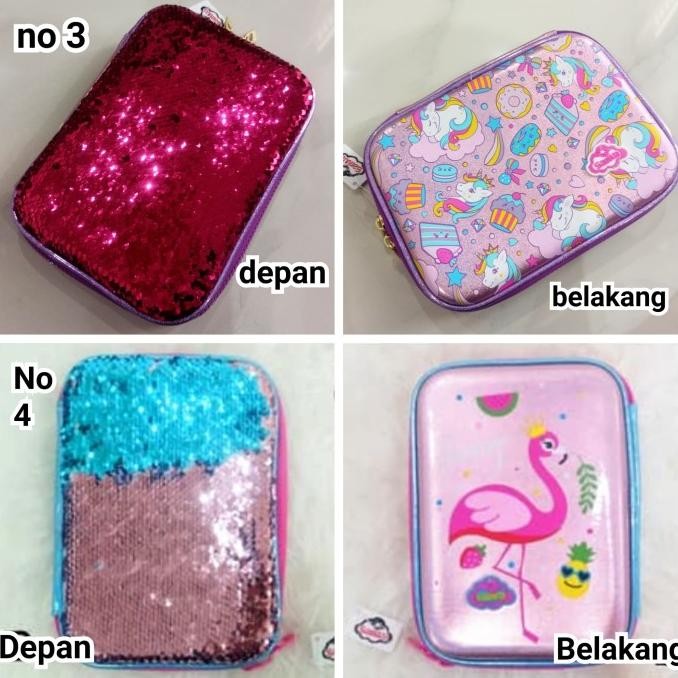

Kotak Tempat Pensil Hardtop Sequin Seperti Smiggle Sanwq Pencil Case Original Dan Terpercaya