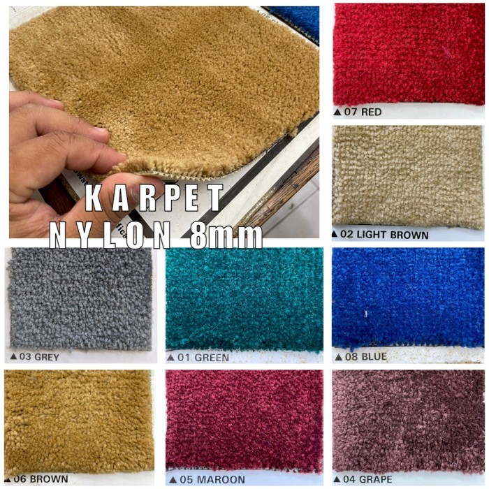 KARPET KANTOR METERAN BRISTOL 8mm LEBAR 4m KARPET NYLON