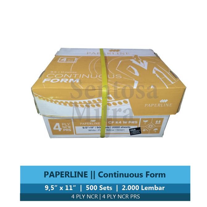 

Sale Paperline Continuous Form Kertas Komputer 4 Ply Ncr Prs 9.5 X 11 Inch