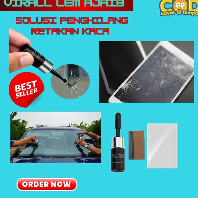 Wind Shield Lem Kaca Retak Mobil Reparasi Kaca Mobil Lem Ajaib Asli