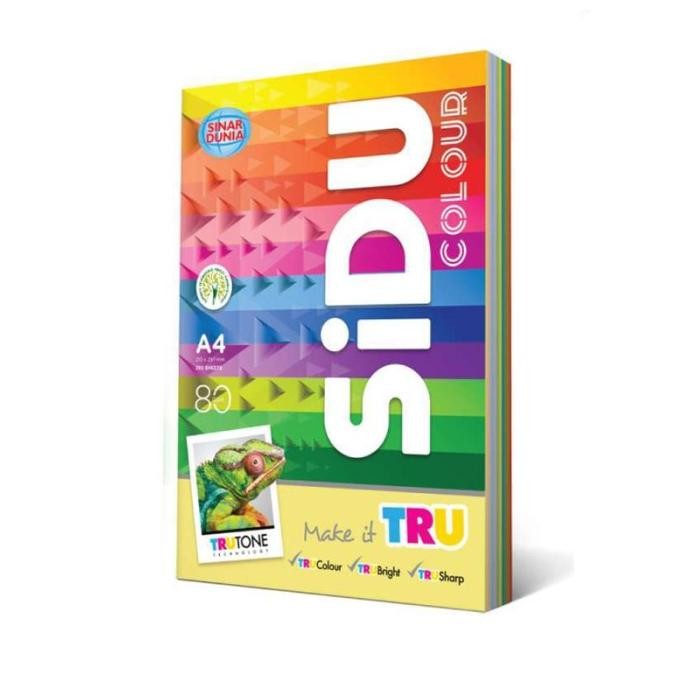 

Sale Sidu Sinar Dunia Hvs A4 80Gr/Gram Rainbow Color Kertas Hvs Print