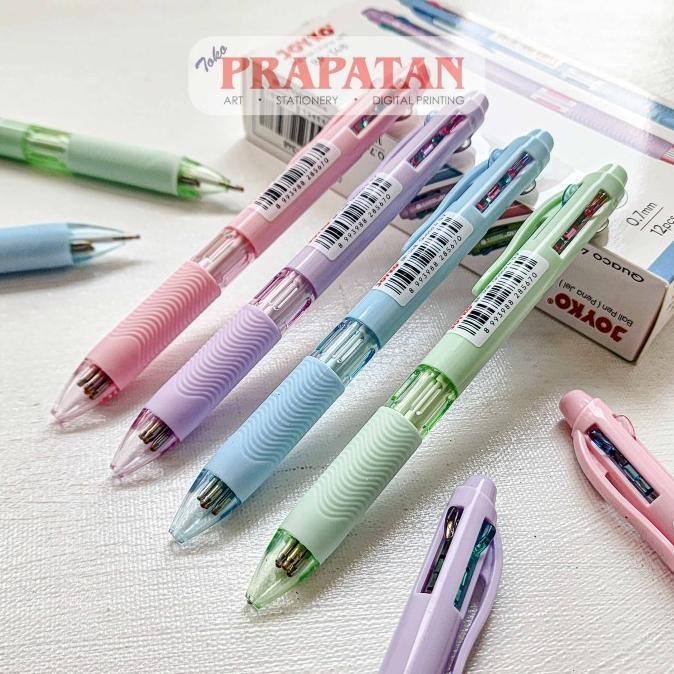 

Eksklusif Joyko BP-348 Quaco 4 Ball Pen 0.7mm | Ballpoint | Pulpen